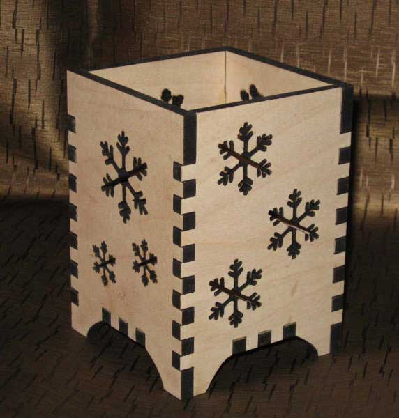 Wood Candle Holder